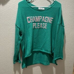 Champagne please sweater